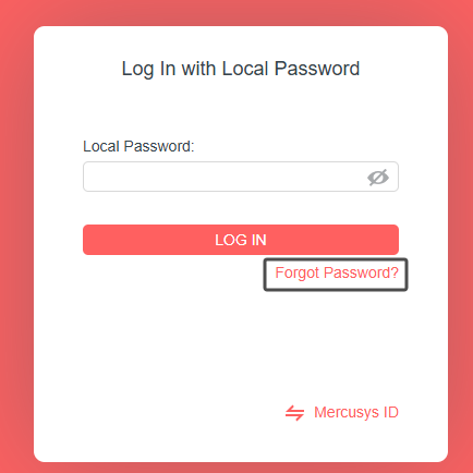 mesh wifi password recovery Mesh router web admin login page on computer screen
